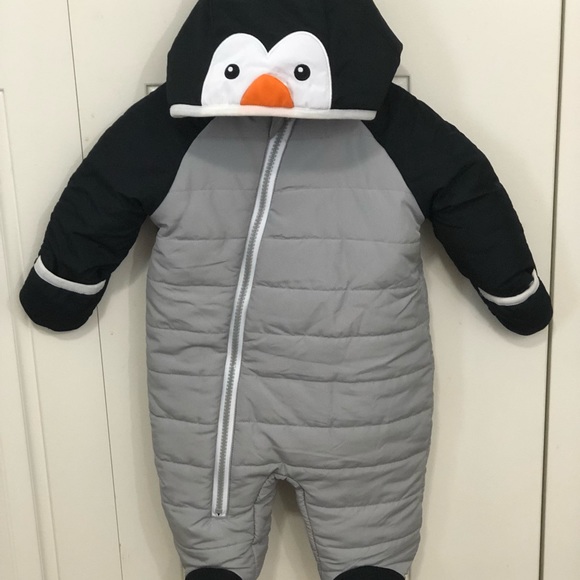 penguin snowsuit baby